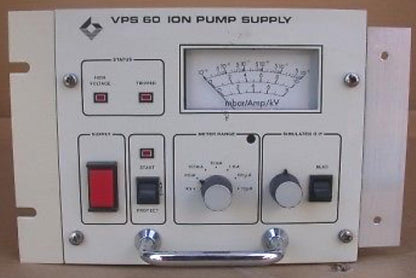VG ELECTRONICS VPS60 ION PUMP SUPPLY 8000VOLTS HIGH VOLTAGE DC POWER mbar/Amp/kV