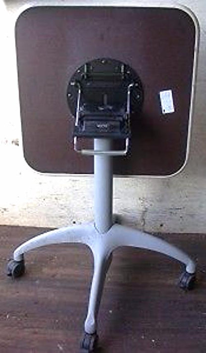 VECTA STEELCASE 30 x 30 FOLDING FLIP TABLE with METAL BASE & WHEELS