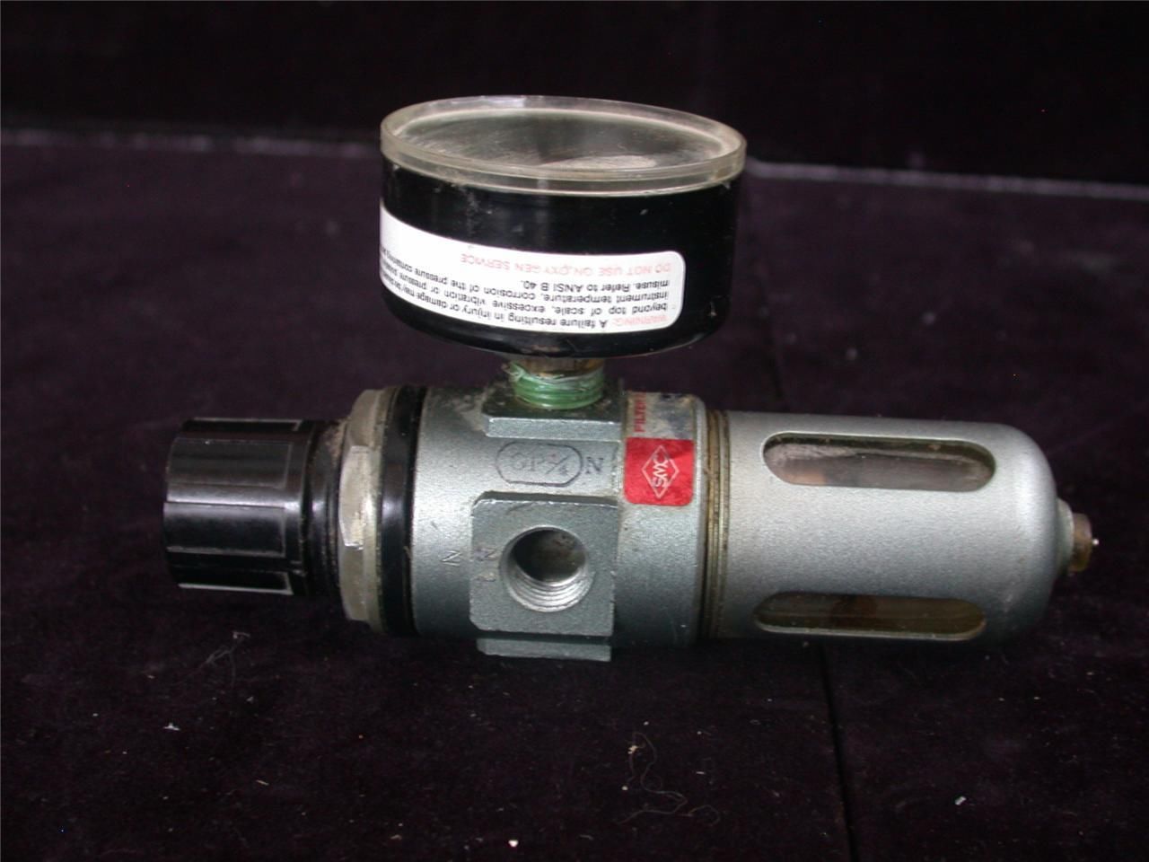 SMC FILTER RELIEF REGULATOR PRESSURE GAUGE AW111 CNC MILL AW 111 7-100 PSI 7/cm2