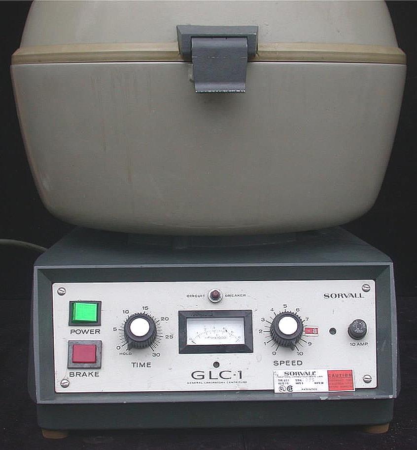 SORVALL GLC-1 CENTRIFUGE - SPINS PERFECTLY HL-4 ROTOR 15ml Tube Buckets FREESHIP