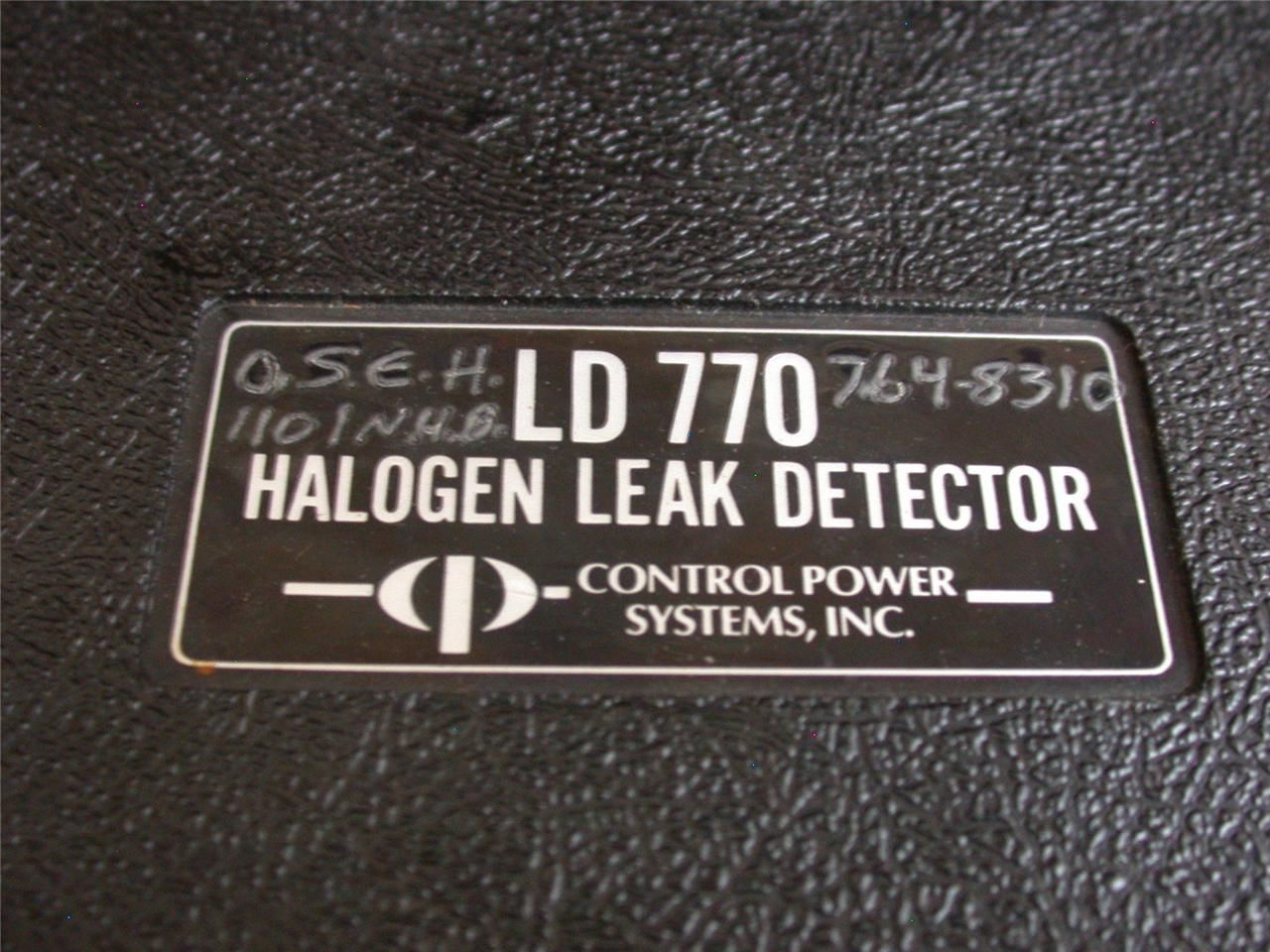 Control Power Halogen Leak Detector model LD 770 with original Case
