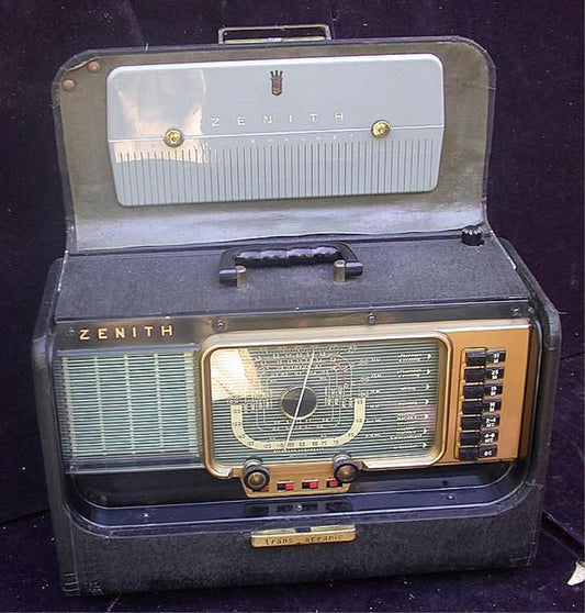1951 ZENITH H500 TRANS OCEANIC WAVEMAGNETIC VACUUM TUBE AM BROADCAST SW RADIO