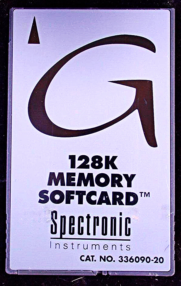 Genesys 2 & 5 SPECTROPHOTOMETER 128K MEMORY SOFTCARD SPECTRONIC ISO 9000 and GLP