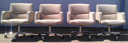 4 STOW DAVIS CHAIR CHAIRS PARADIGM SERIES FABRIC UPHOLTER RICHARD SCHULTZ DESIGN