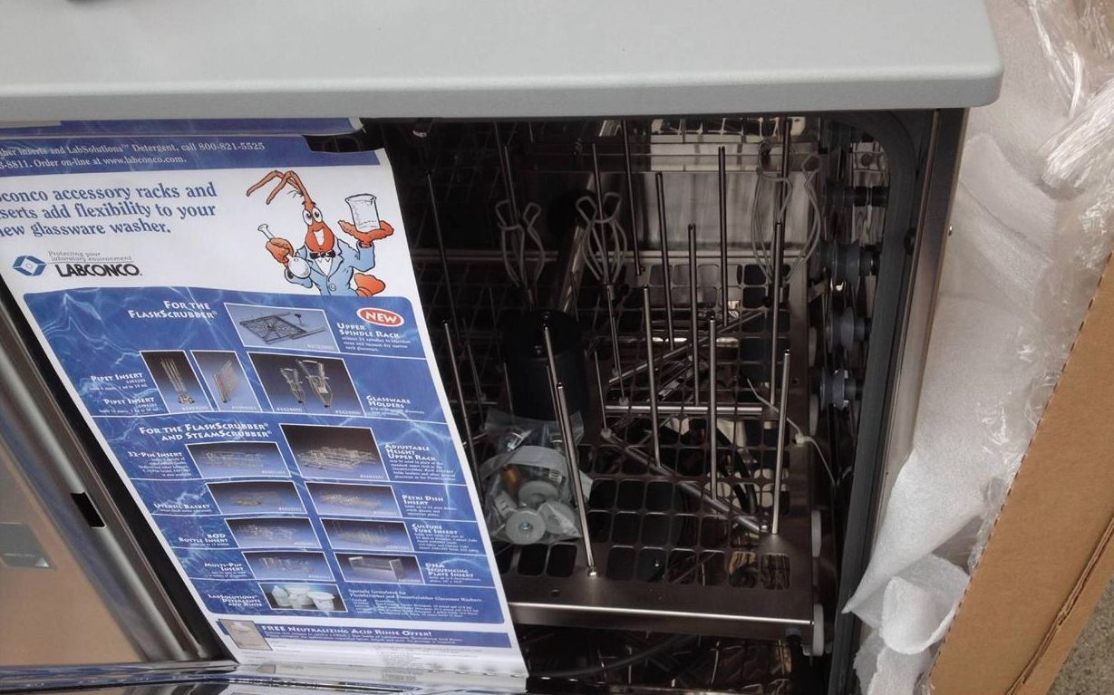 LABCONCO 45400 FLASK SCRUBBER VANTAGE SERIES GLASSWARE WASHER LAB WINDOW & LIGHT