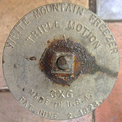 ANTIQUE 1923 WHITE MOUNTAIN FREEZER 3 QT WOOD ICE MAKER AMERICANA MEDIUM VINTAGE