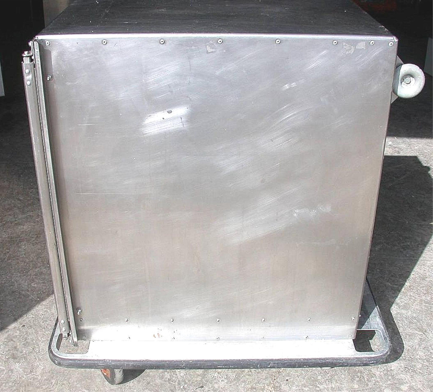 COMMERCIAL STAINLESS STEEL 5 FOOD TRAY CART 27"w x 39"h x 38"d w 5"LOCK CASTERS