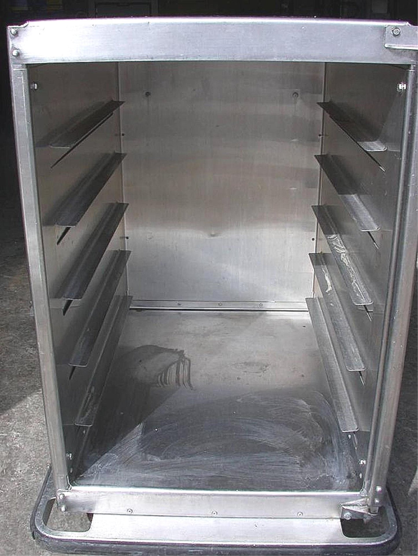 COMMERCIAL STAINLESS STEEL 5 FOOD TRAY CART 27"w x 39"h x 38"d w 5"LOCK CASTERS