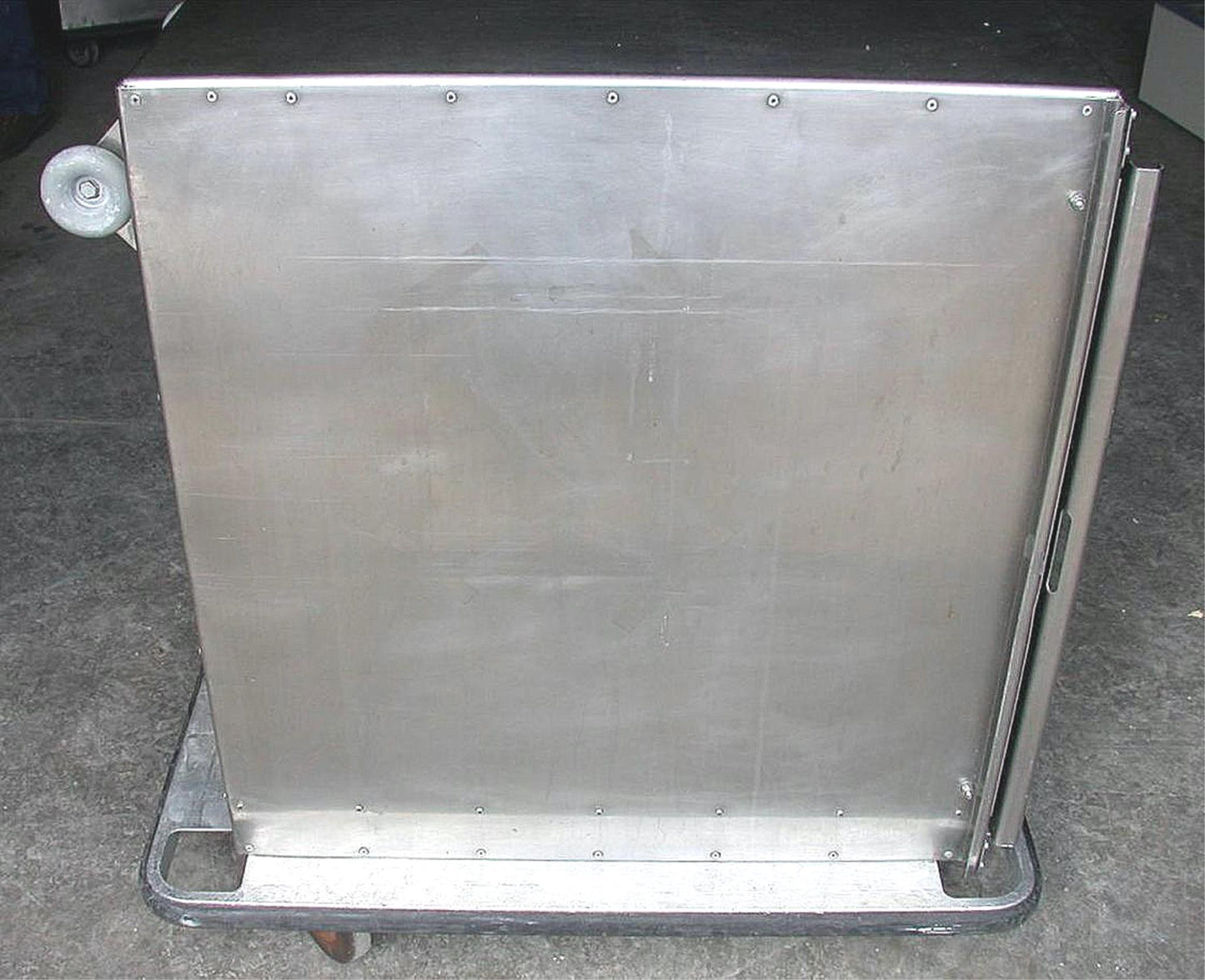 COMMERCIAL STAINLESS STEEL 5 FOOD TRAY CART 27"w x 39"h x 38"d w 5"LOCK CASTERS