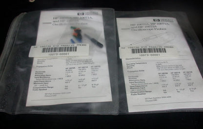 TEKTRONIX 465B OSCILLOSCOPE ACCESSORIES PROBES & K212 PORTABLE INSTRUMENT CART