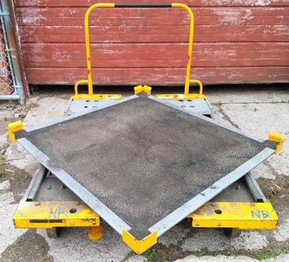 RARE SCHARINE TURNTABLE HERCO-HAULER DOLLY CART WHEELS MODULAR HEAVY DUTY