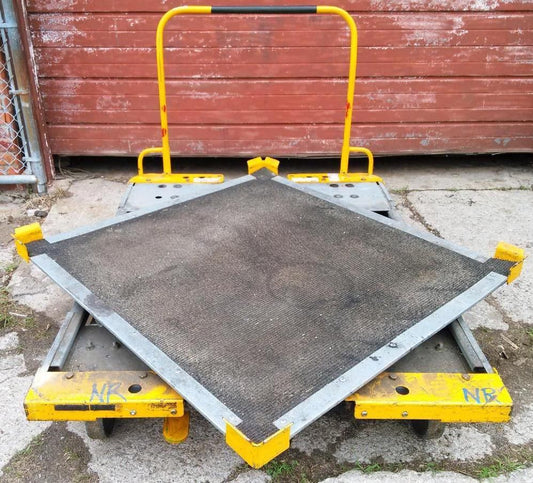 RARE SCHARINE TURNTABLE HERCO-HAULER DOLLY CART WHEELS MODULAR HEAVY DUTY