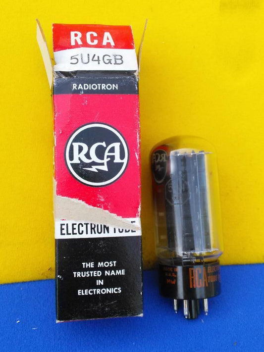 1 CBS TUBE RCA 5U4GB INSIDE ORIGINAL BOXES BOX NEW OLD STOCK BOX