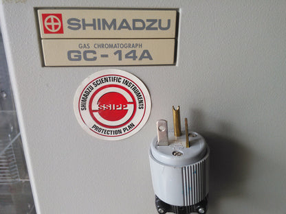 SHIMADZU GC-14A GAS CHROMATOGRAPH with 1 REGULATOR