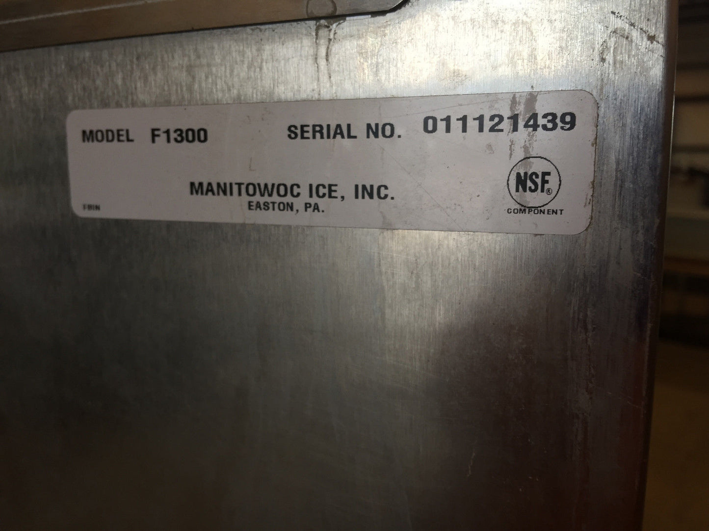 MANITOWOC LARGE 48" ICE STORAGE BIN MODEL F1300 1320 lb Capacity