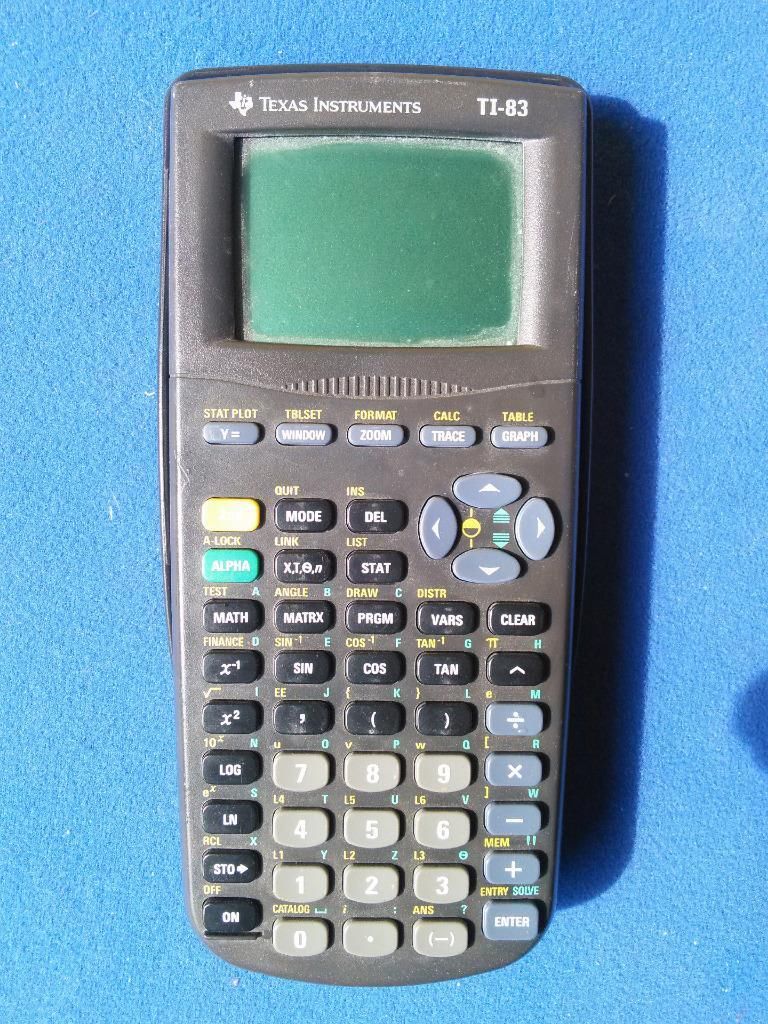 TEXAS INSTRUMENTS TI-83 GRAPHING CALCULATOR