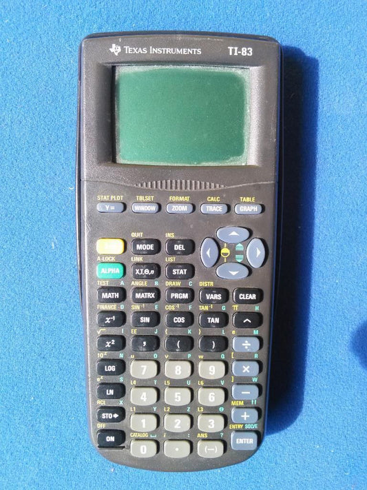 TEXAS INSTRUMENTS TI-83 GRAPHING CALCULATOR