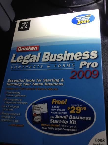 Sealed Nolo Quicken Legal Business Pro 2009 CONTRACTS AND FORMS BRAND NEW