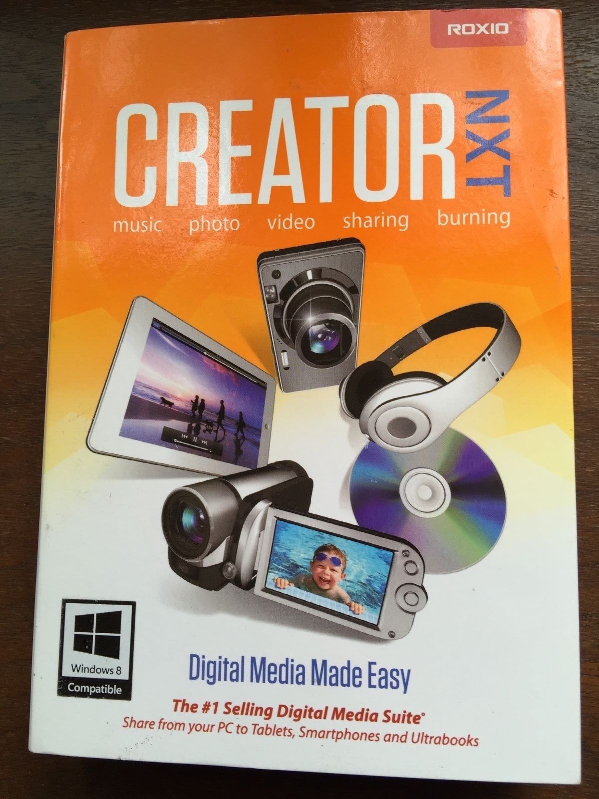 Brand New CREATOR NXT ROXIO DIGITAL MEDIA MADE EASY WINDOWS 8 COMPATIBLE