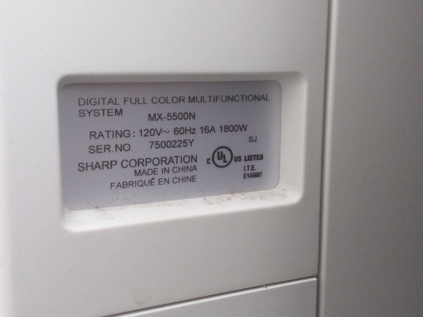 SHARP MX-550n MULTIFUNCITION DIGITAL COLOR COPIER COMPLETE w CD & MANUAL REVISED