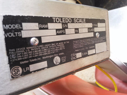 METTLER TOLEDO MODEL 3036 BALANCE 15 Kg X 0.005 Kg Resolution 12x12 Platform