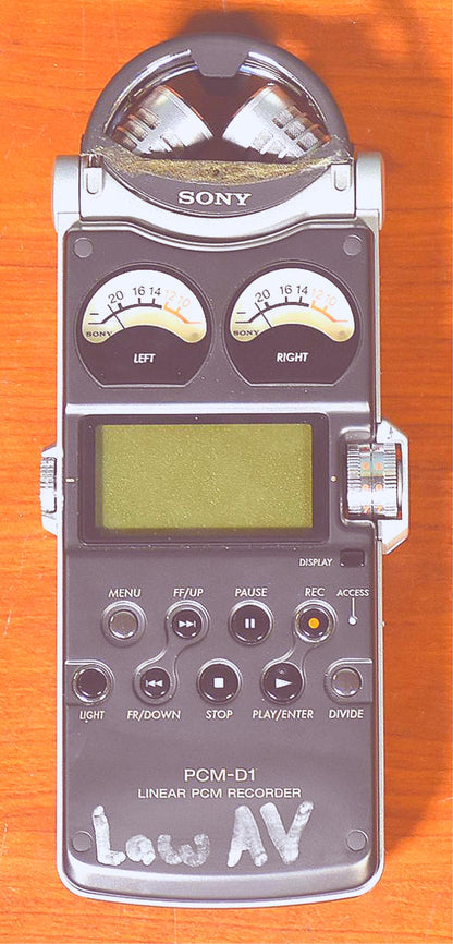 SONY PCM-D1 2-CHANNEL PORTABLE 4GB FLASH MEMORY STEREO AUDIO RECORDER FREE SHIP