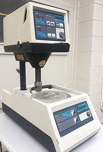 BUEHLER ECOMET 3 DIGITAL POLISHER GRINDER & POWERHEAD 2 DISC WATCHVIDEO FREESHIP