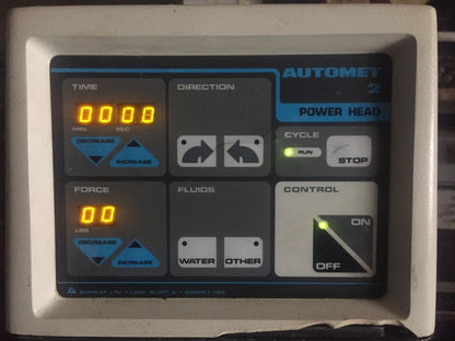 BUEHLER ECOMET 3 DIGITAL POLISHER GRINDER & POWERHEAD 2 DISC WATCHVIDEO FREESHIP