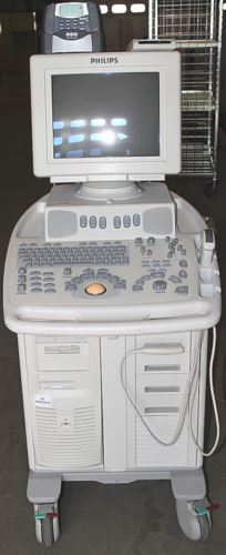 PHILIPS ENVISOR M2540A ULTRASOUND w/C5-2 PROBE HD11 CRT MONITOR MANUAL FREE SHIP