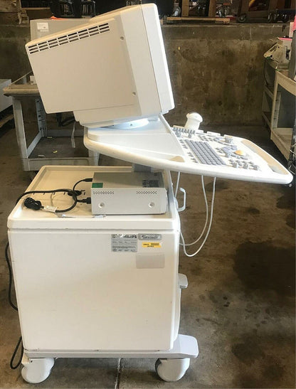 PHILIPS ENVISOR M2540A ULTRASOUND w/C5-2 PROBE HD11 CRT MONITOR MANUAL FREE SHIP