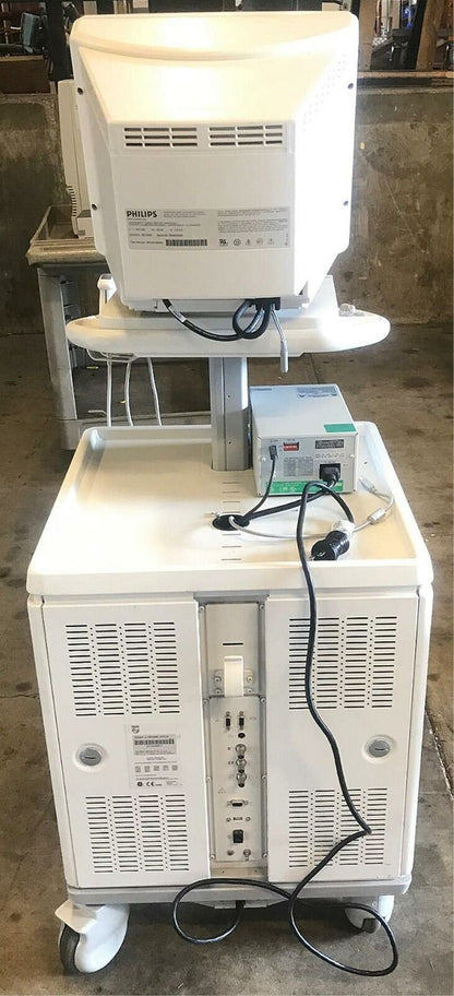 PHILIPS ENVISOR M2540A ULTRASOUND w/C5-2 PROBE HD11 CRT MONITOR MANUAL FREE SHIP