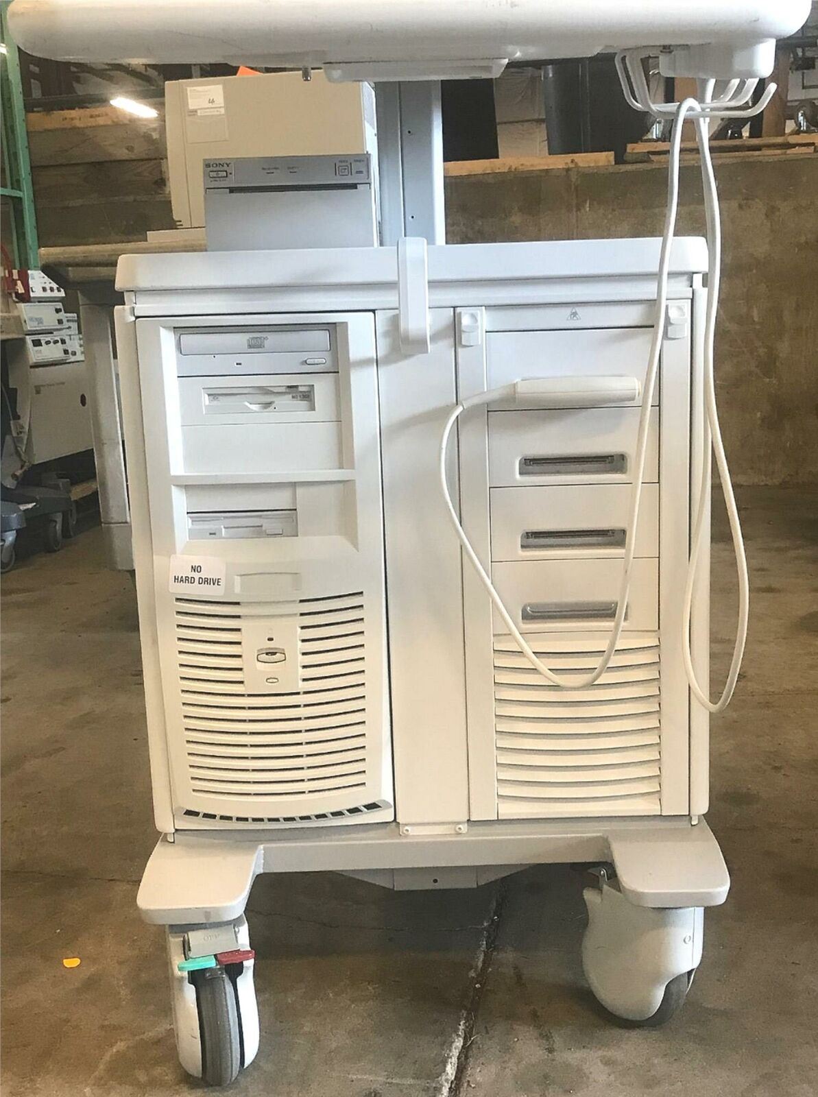 PHILIPS ENVISOR M2540A ULTRASOUND w/C5-2 PROBE HD11 CRT MONITOR MANUAL FREE SHIP