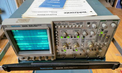 90-DAY-WARRANTY TEKTRONIX 2247A 100 MHZ OSCILLOSCOPE (K212 CART?) WATCH VIDEO