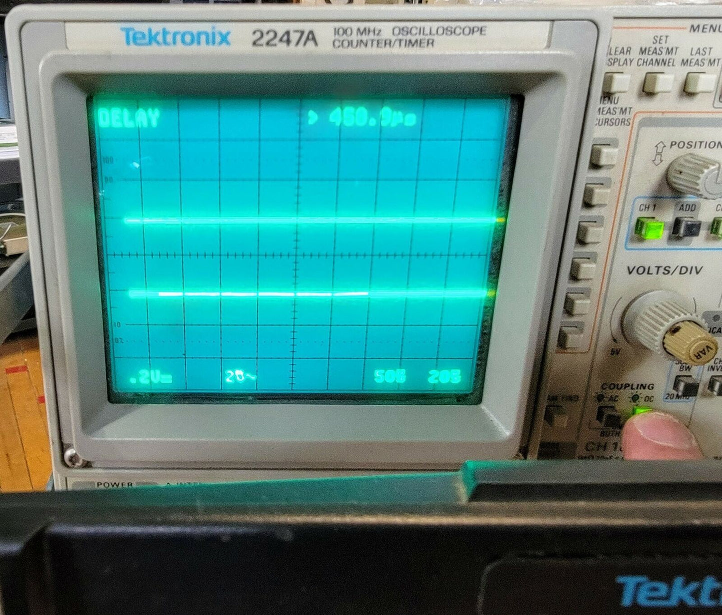 90-DAY-WARRANTY TEKTRONIX 2247A 100 MHZ OSCILLOSCOPE (K212 CART?) WATCH VIDEO