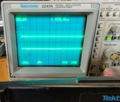 90-DAY-WARRANTY TEKTRONIX 2247A 100 MHZ OSCILLOSCOPE (K212 CART?) WATCH VIDEO