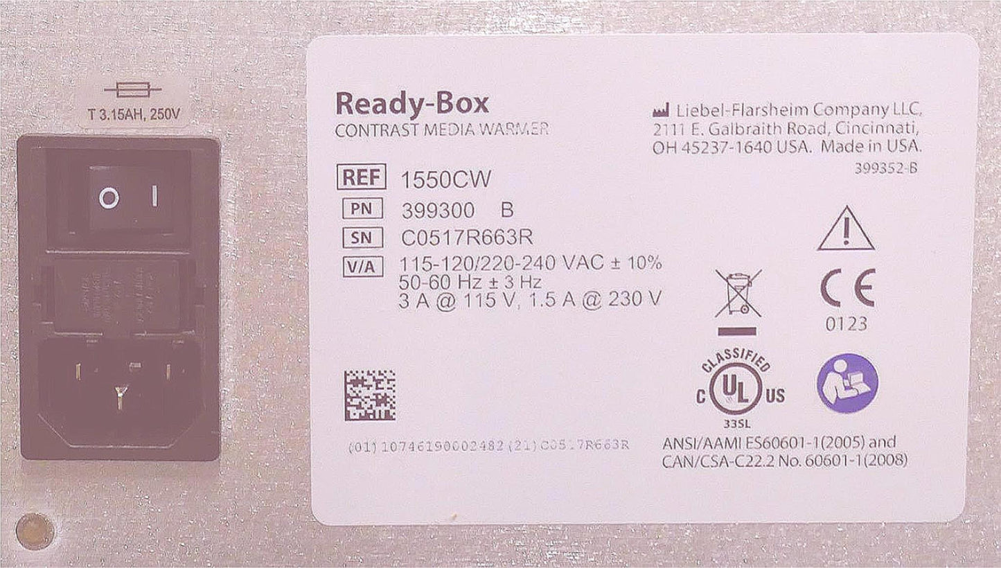 Brand New LIEBEL FLARSHEIM L-F READY BOX CONTRAST MEDIA BOTTLE WARMER FREE SHIP