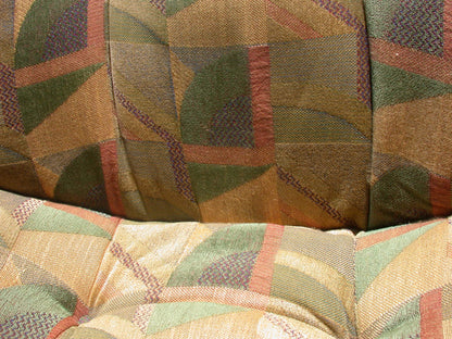 Pair CHARLES POLLACK EXECUTIVE KNOLL CHAIR HYDRAULIC LIFT Beautiful Fabric Desig