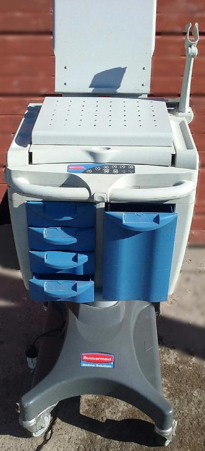 RUBBERMAID MEDICAL SOLUTIONS CART MODEL FG9M0905MBLU CART