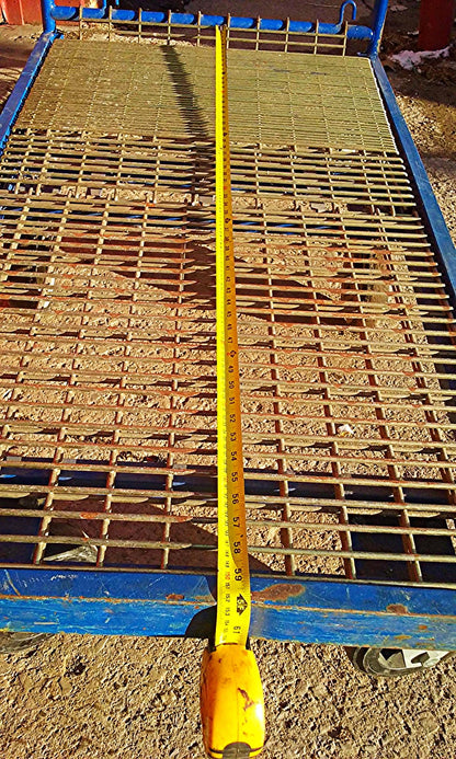 HEAVY DUTY LONG CART MESH & CASTERS 60" long x 32" wide