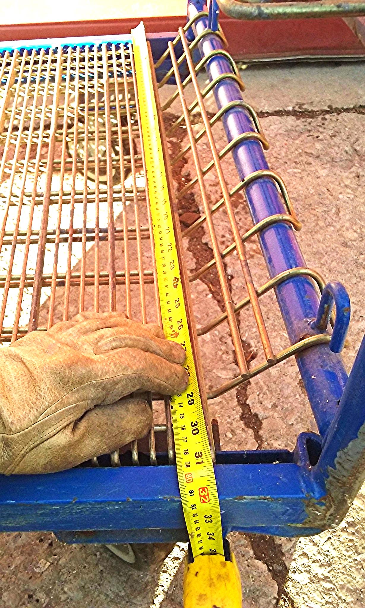 HEAVY DUTY LONG CART MESH & CASTERS 60" long x 32" wide