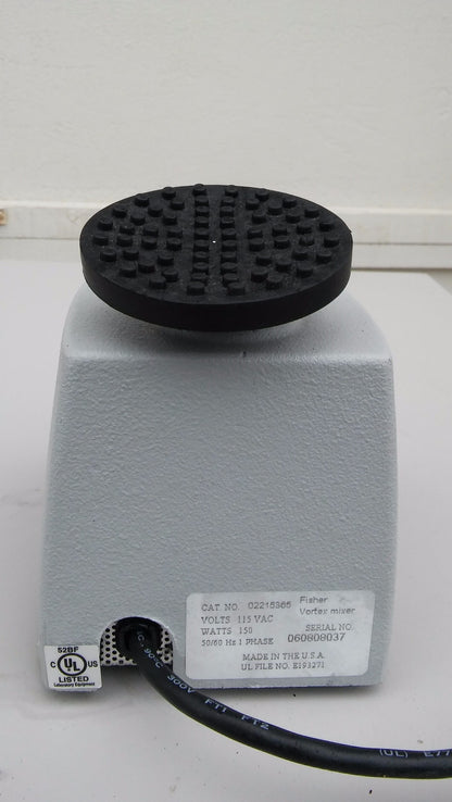 FISHER SCIENTIFIC VORTEX MIXER WIDE PLATFORM CONTINUOUS TOUCH VARIABLE SPEED LAB