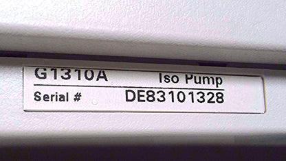 HEWLETT PACKARD SERIES 1100 G1310A Iso PUMP CHROMATOGRAPH