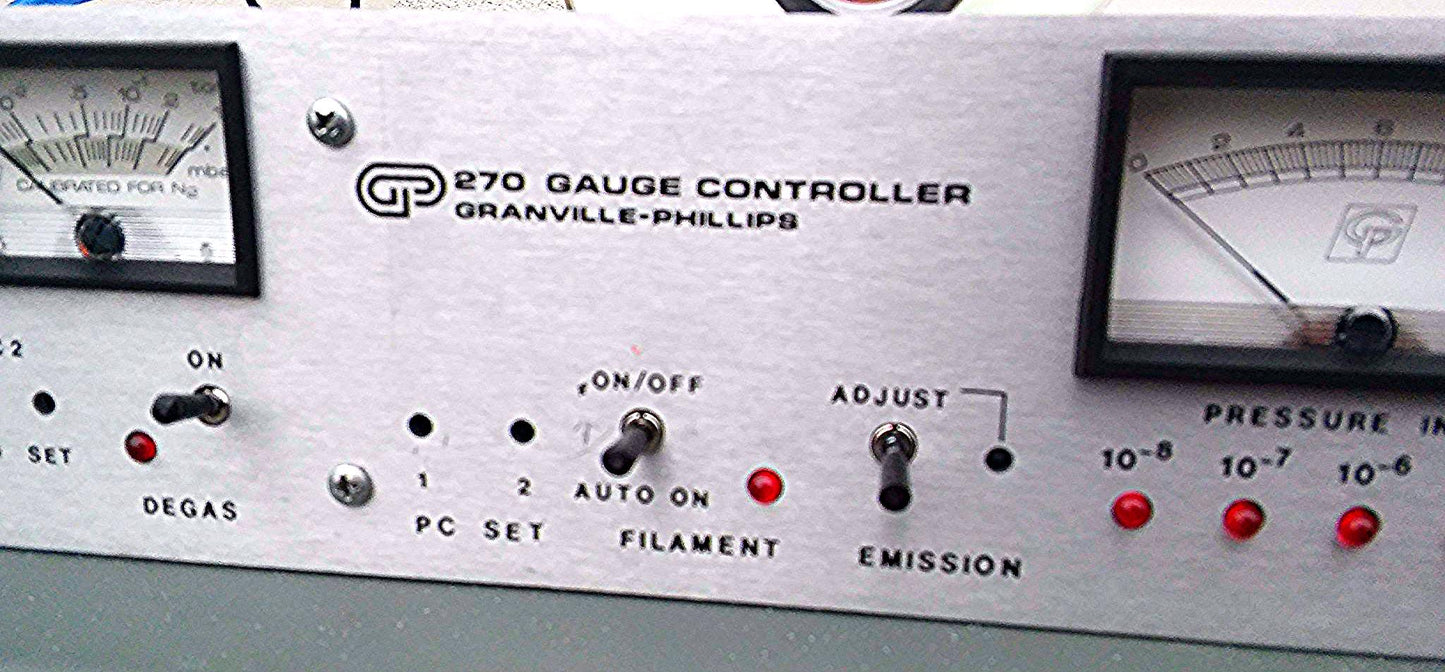 GRANVILLE PHILLIPS GAUGE 270 CONTROLLER DUAL TC AUTORANGE HIGH VACUUM MEASUREMEN