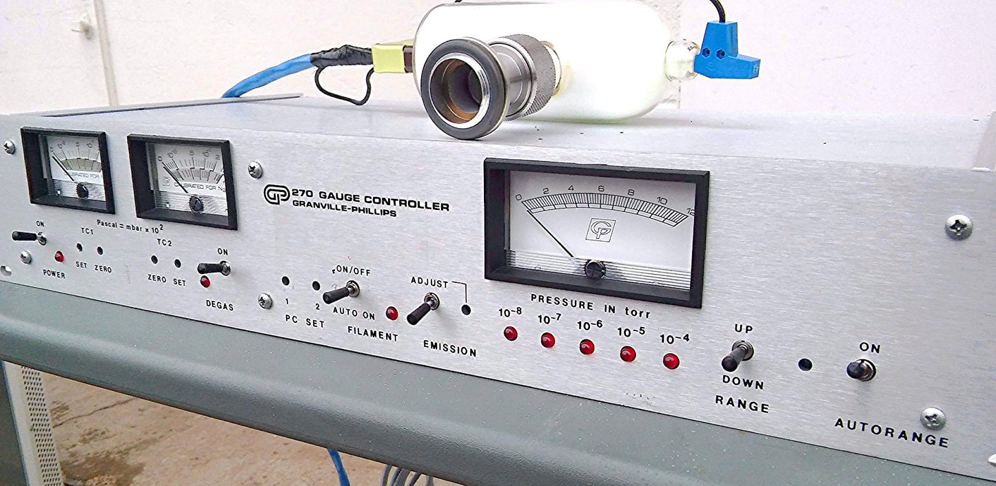 GRANVILLE PHILLIPS GAUGE 270 CONTROLLER DUAL TC AUTORANGE HIGH VACUUM MEASUREMEN