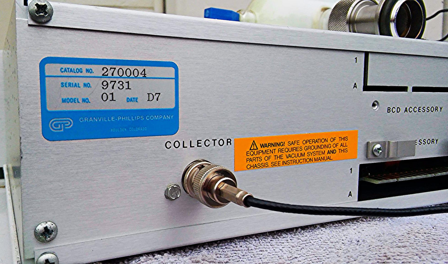 GRANVILLE PHILLIPS GAUGE 270 CONTROLLER DUAL TC AUTORANGE HIGH VACUUM MEASUREMEN