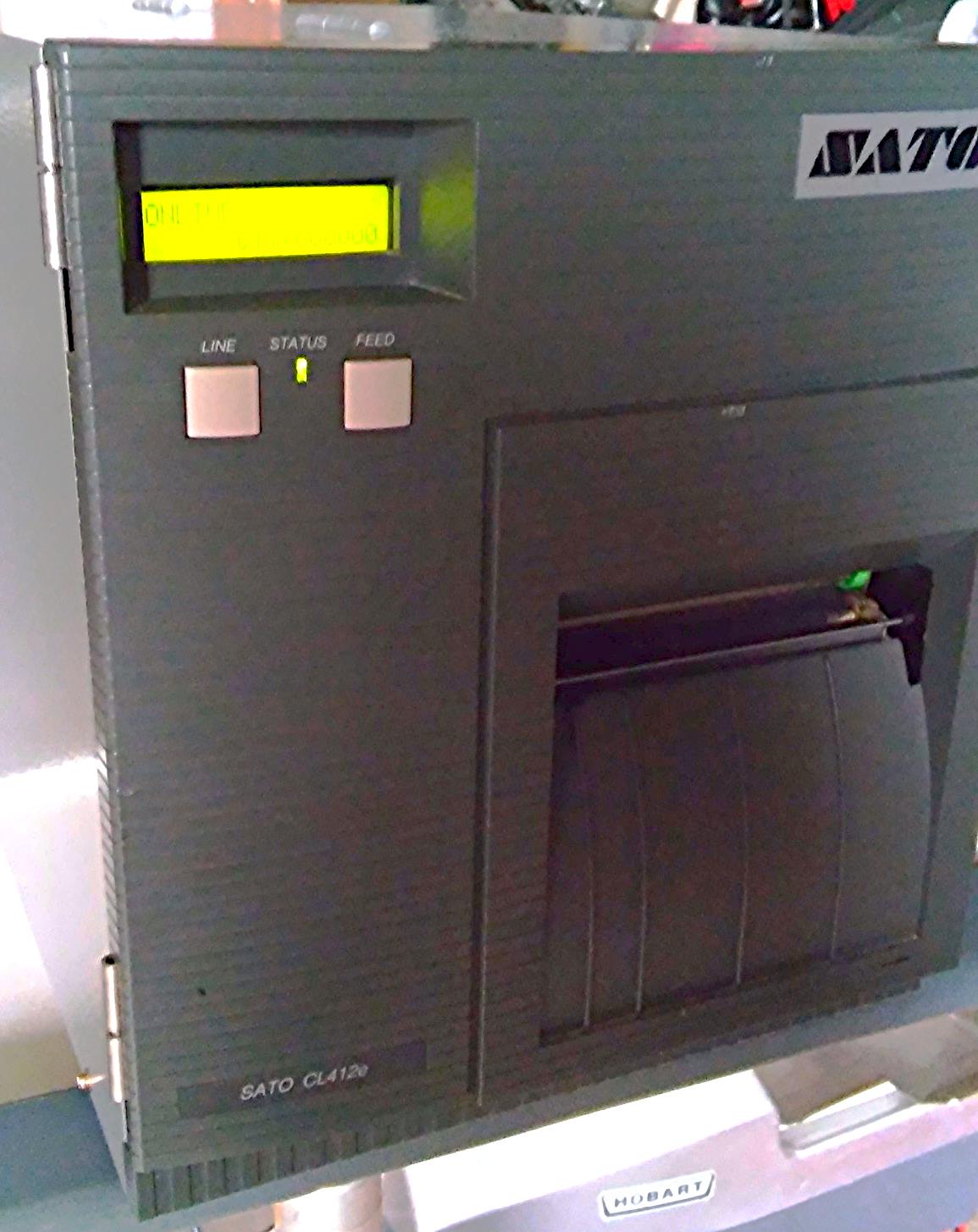 SATO CL412e-2 THERMAL LABEL PRINTER not the older CL412e this is the UPDATED ONE