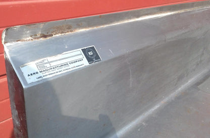 AERO 2 BOWL COMMERCIAL KITCHEN STEEL SINK 97w X 30.5d X 36"h FAUCET DRAIN PIPING