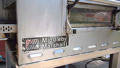 MIDDLEBY MARSHALL PS536 GS CONVEYOR PIZZA BAKE OVEN GAS TWOSTACK OVENS ON WHEELS