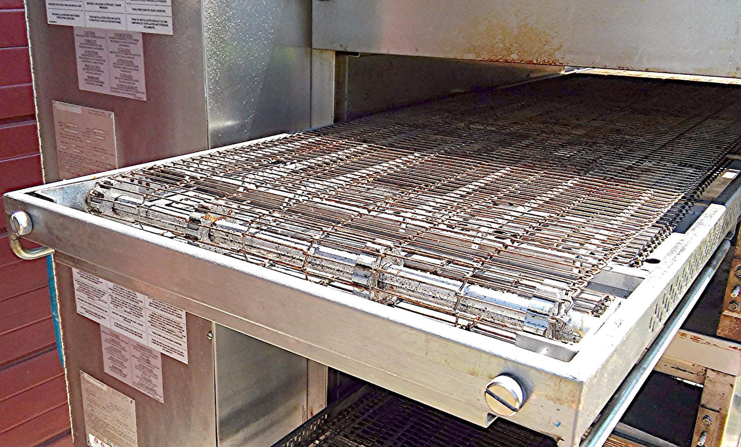 MIDDLEBY MARSHALL PS536 GS CONVEYOR PIZZA BAKE OVEN GAS TWOSTACK OVENS ON WHEELS