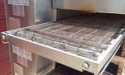 MIDDLEBY MARSHALL PS536 GS CONVEYOR PIZZA BAKE OVEN GAS TWOSTACK OVENS ON WHEELS